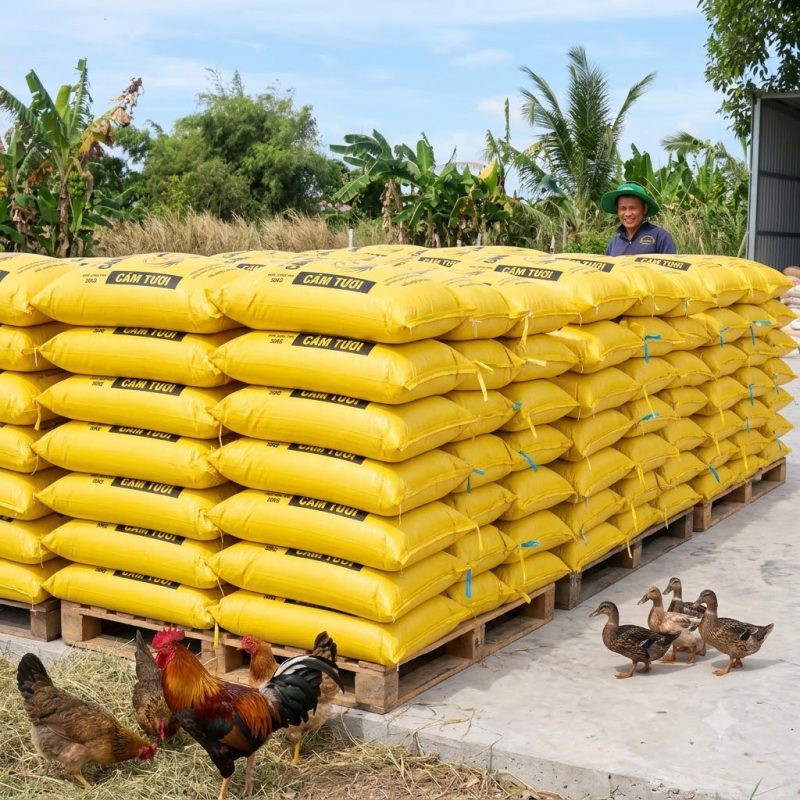 Cám khô được sản xuất như thế nào tại xưởng HG Argo? 2 cám cần thơ, hg argo, cám sấy cần thơ